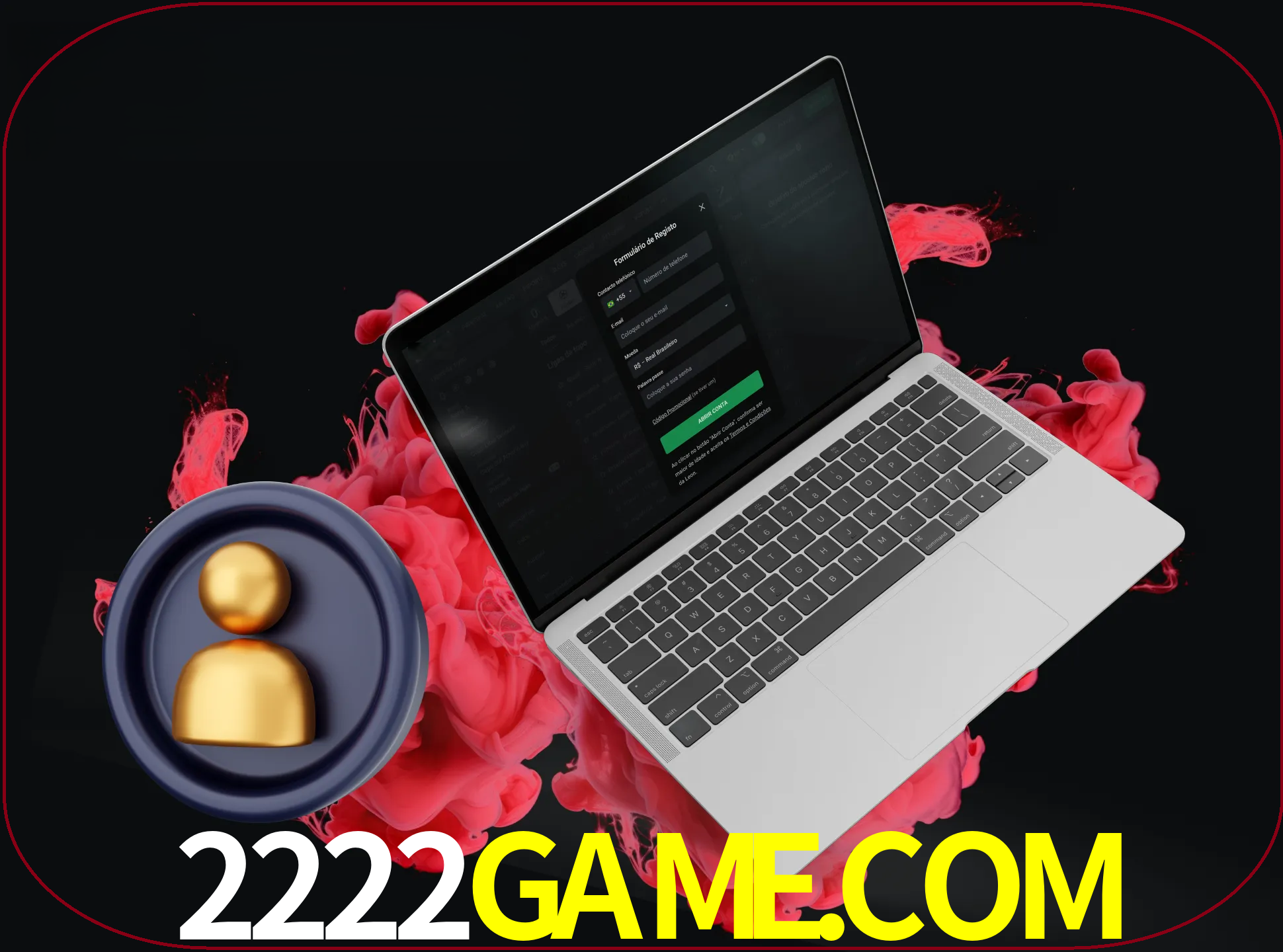 No cabeçalho do site 2222game, clique no botão que o levará a um formulário especial onde terá de introduzir as suas informações actuais.