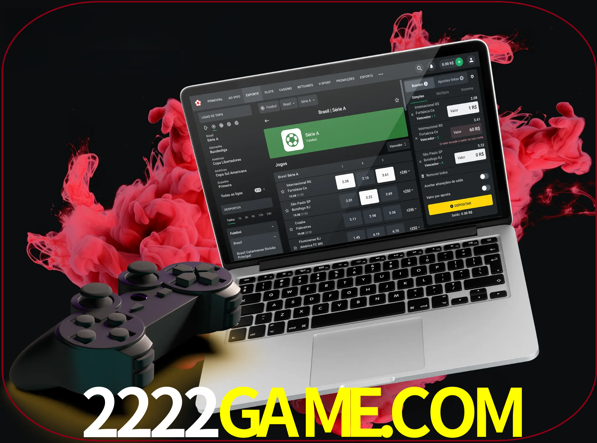 Visite a secção especial de jogos de vídeo em 2222game para descobrir em que jogos pode apostar e ganhar muito dinheiro.