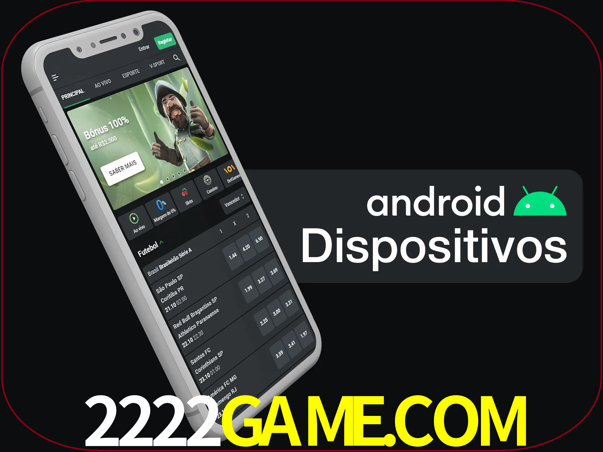 O aplicativo suporta a maioria de todos os dispositivos Android.