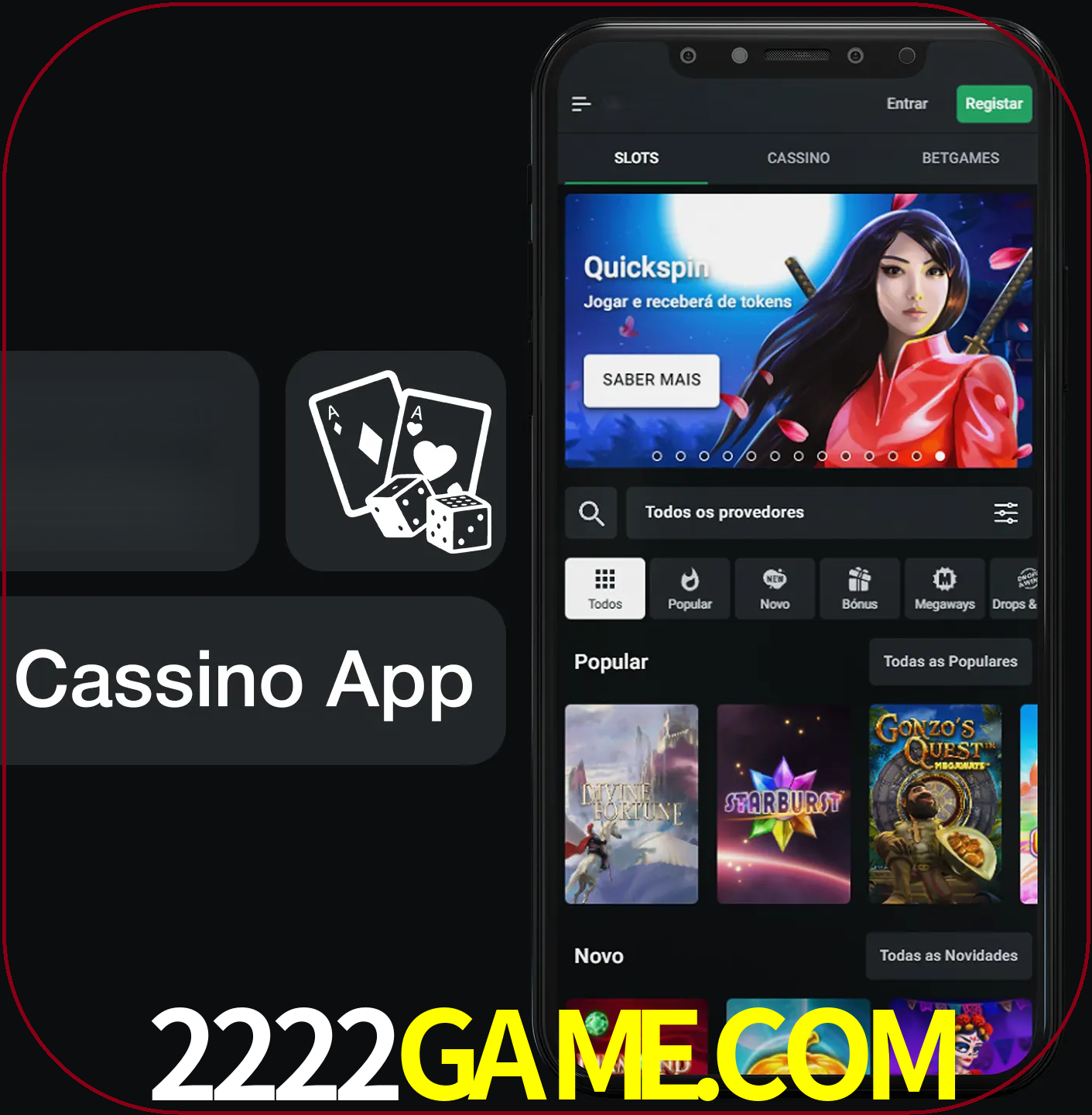 Jogue jogos de cassino e ganhe.