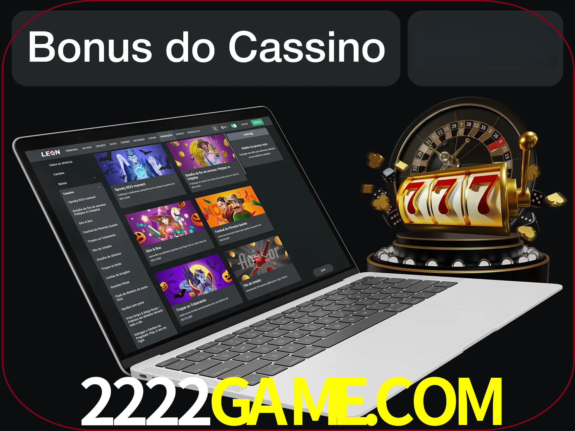 Use o bônus do cassino para começar melhor.