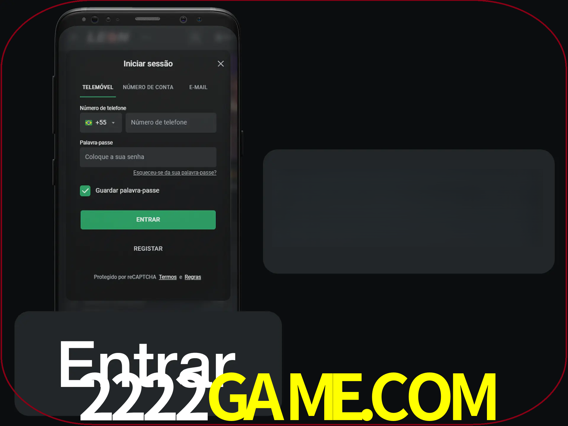 Faça o login para começar a apostar e jogar no cassino.