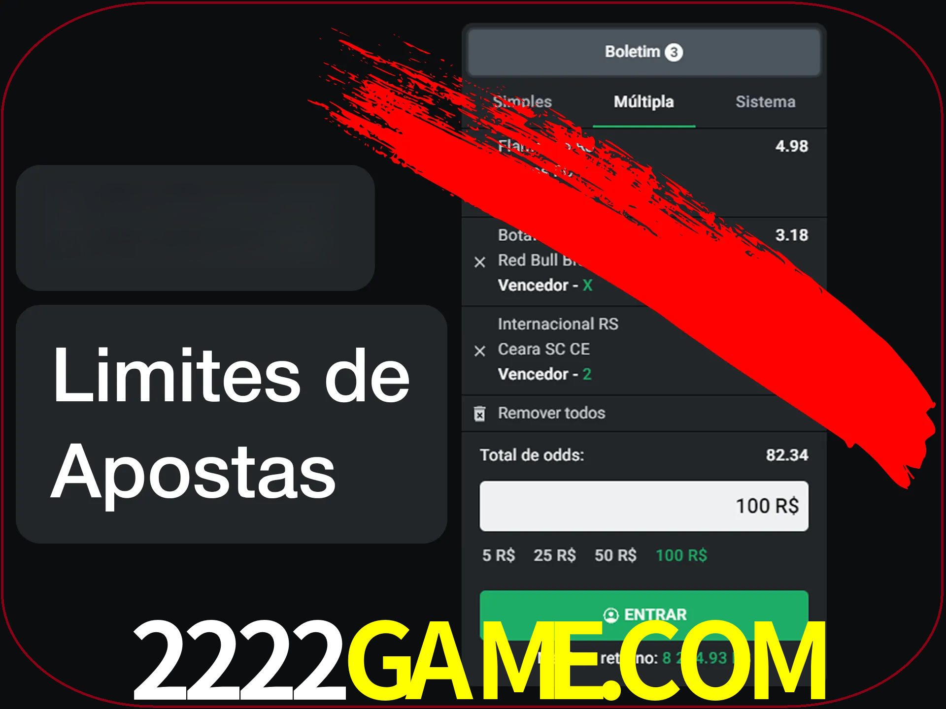 Não faça apostas loucas.